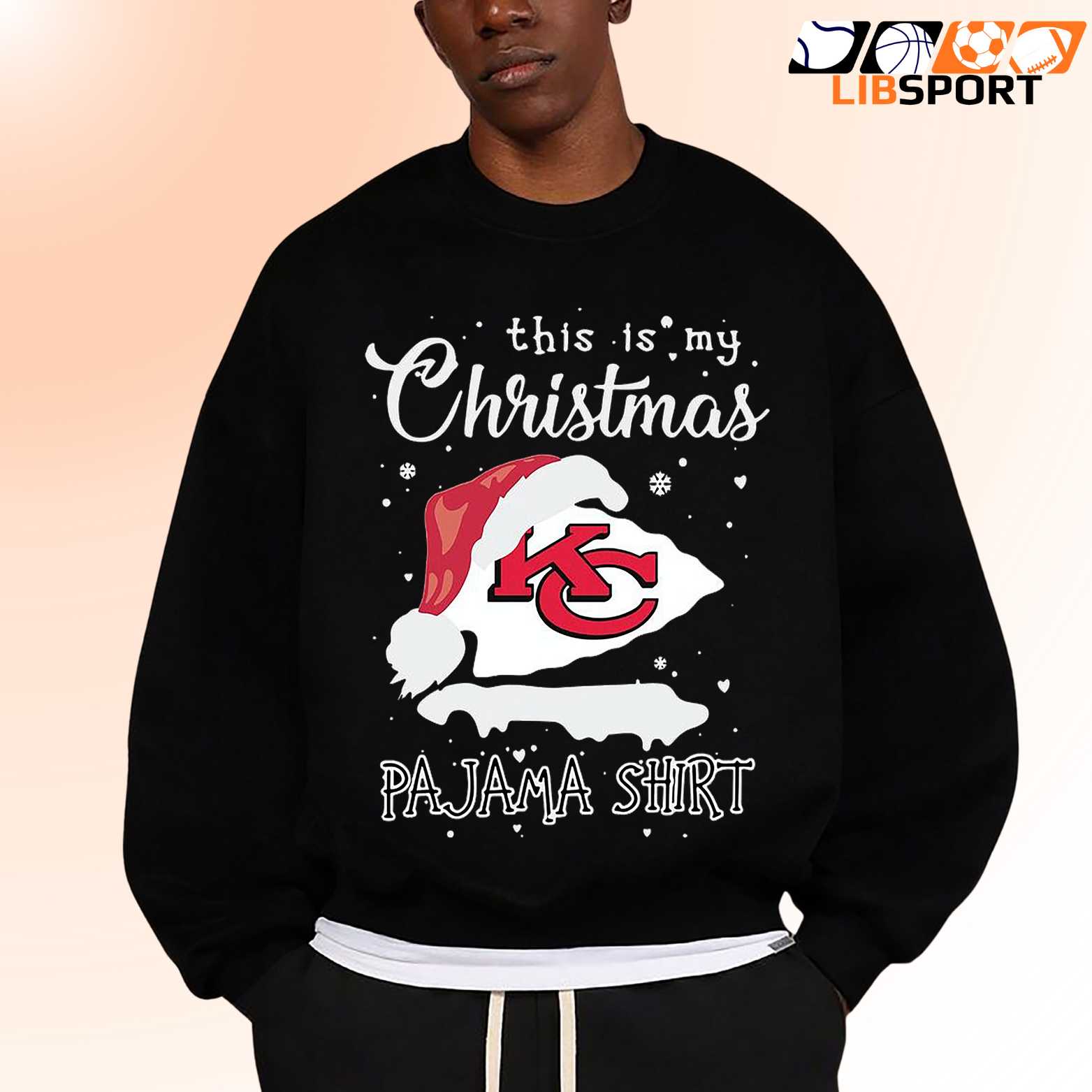 Kansas City Christmas Pajama Shirt, Cozy Holiday Sweatshirt Gift For Football Fans